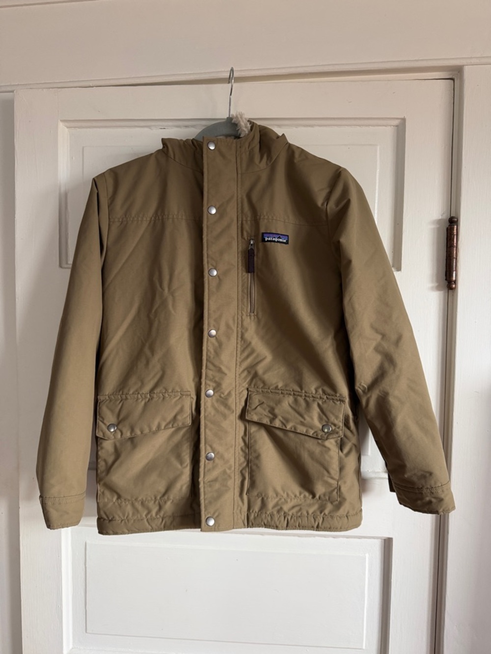 Patagonia kids shearling lined jacket
